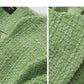 Fall autumn forest green tweed coat + Short - Niea