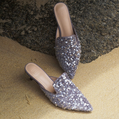 B-FEI pointed toe half slipper-RENG.