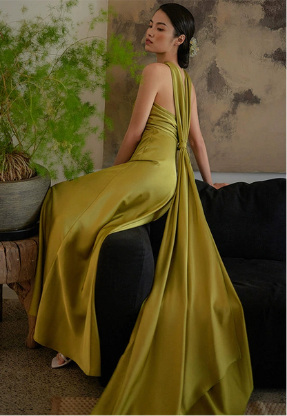 GOUDIN Toast party performance dignified long skirt dress-JAGNA.
