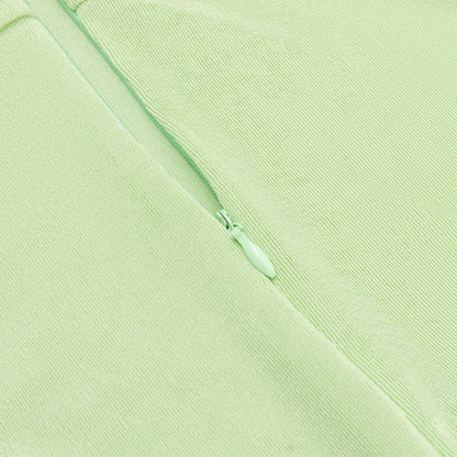 DOLLY Luxury French Style Off Shoulder Short Sleeve Hip Wrap Dinner Dress-ANTHEA