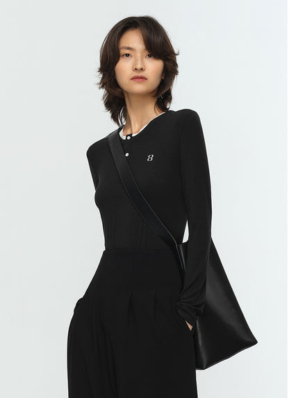 COMME MOI Lu Yan designer new women's irregular split barrel bag shoulder bag - FAITH.