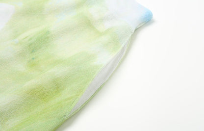 ZHUCHONGYUN Autumn Print Geometric Cotton Skirt Design Skirt--HARUHI.