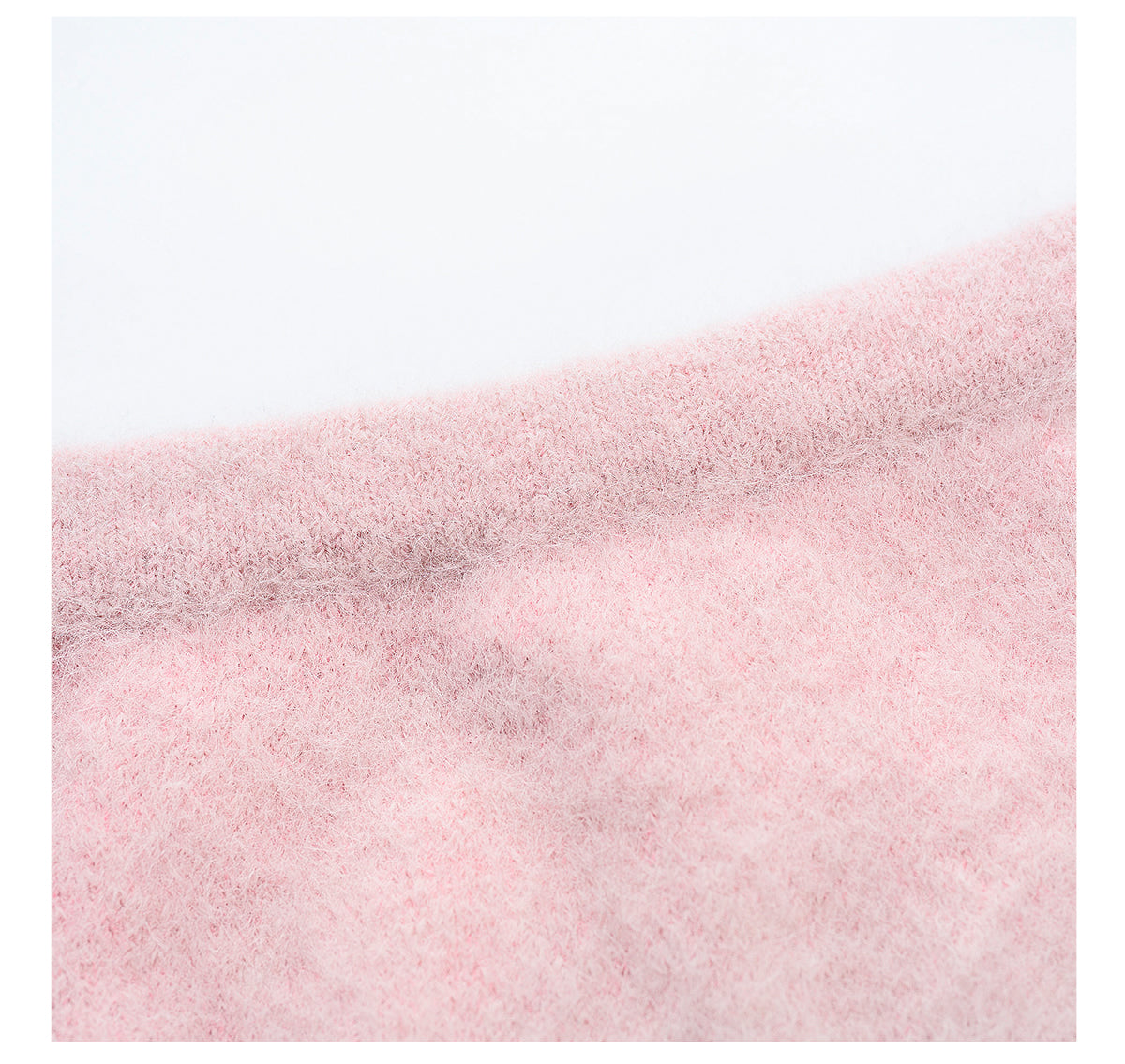YES BY YESIR Barbie pink ombre Dream alpaca knit skirt top- Liowwa