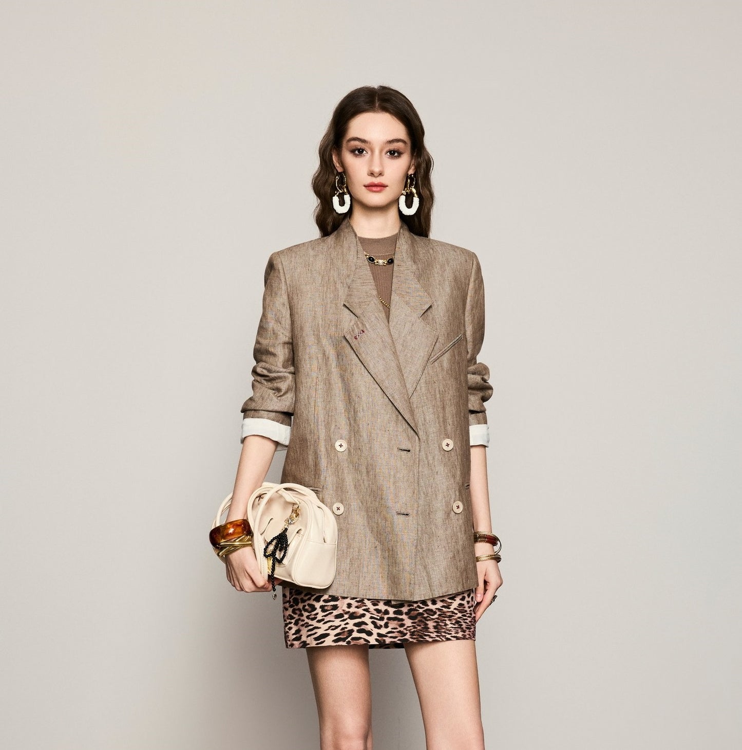 ANNASPEAK Linen Old Money Style Suit -FIGS.