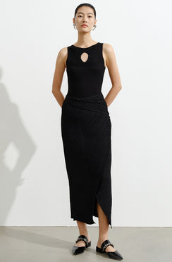 COMME MOI women's hollow slim knitted vest - ZOEY.