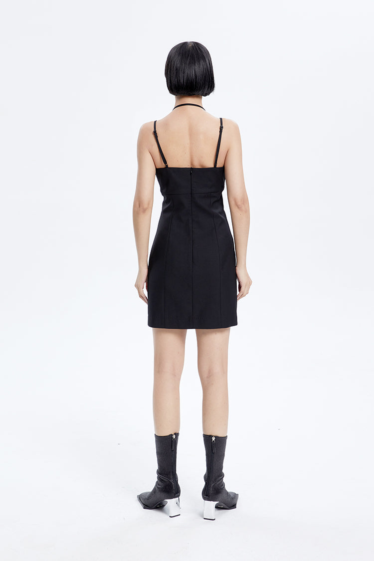 TINY IN fake two-piece sleeveless short dress-ACHA