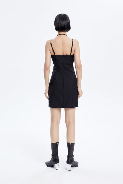 TINY IN fake two-piece sleeveless short dress-ACHA