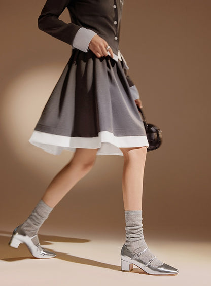 Pjjuu Mary Jane New Beautiful Feet Small Leather Shoes - GOSSIP