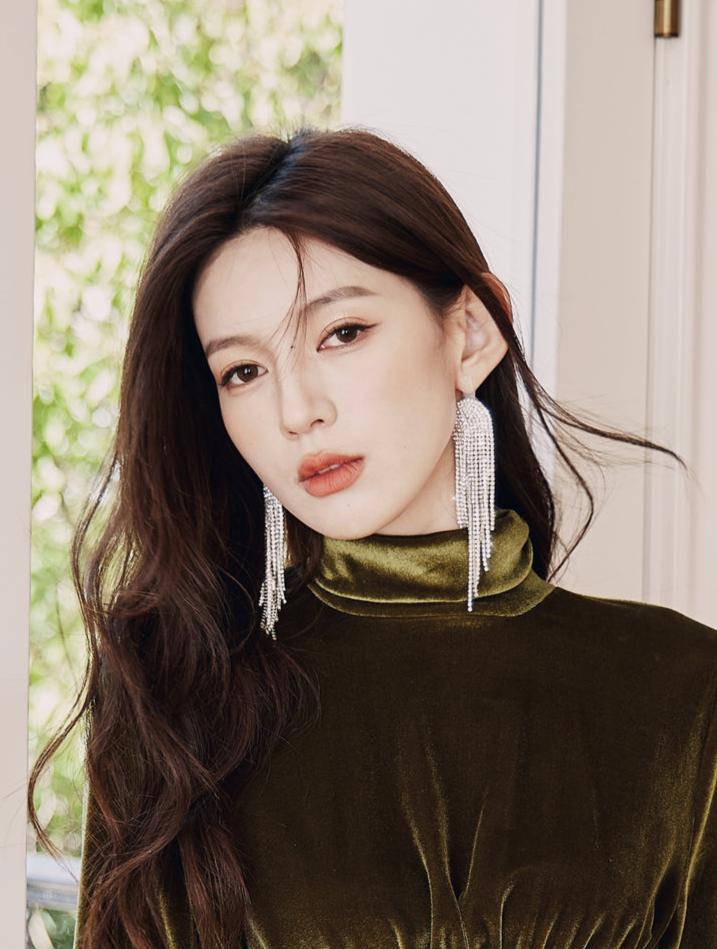 DOLLY Luxury Diamond Rhinestone Stud Chic Tassel Earrings-BABARA