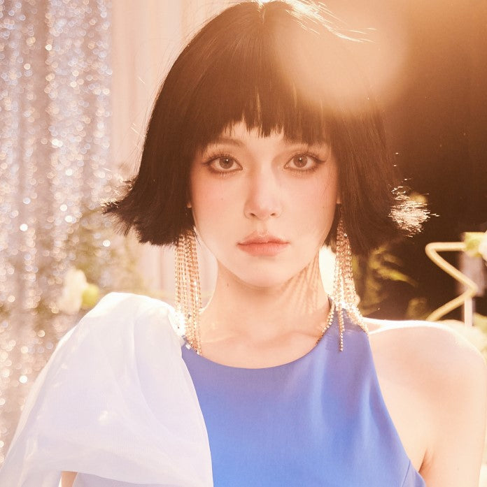 DOLLY Luxury Large Diamond Stylish Tassel Earring-JENNIE