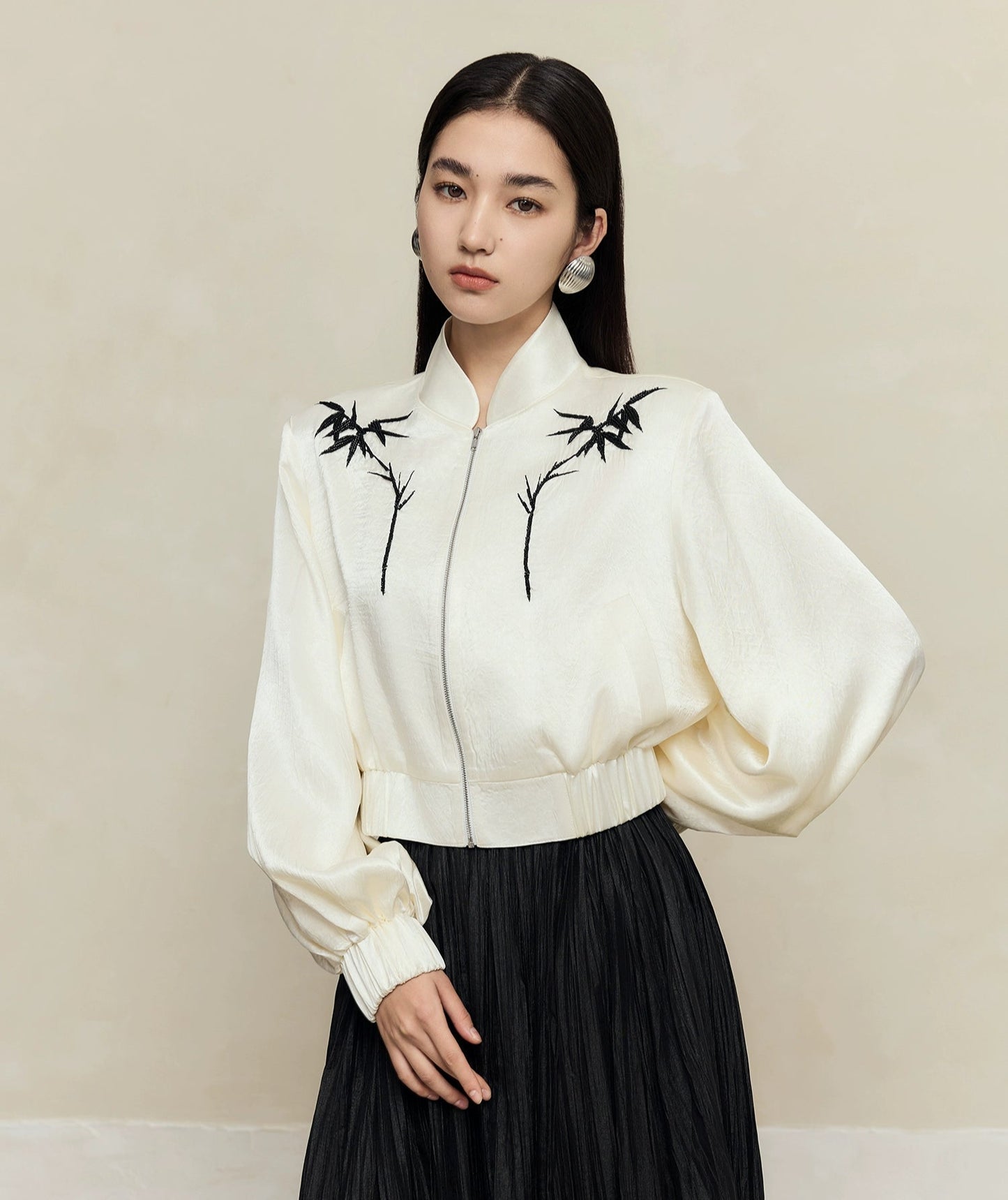 HECO 100% Acetate Long Sleeve Jacket Women - kyle.