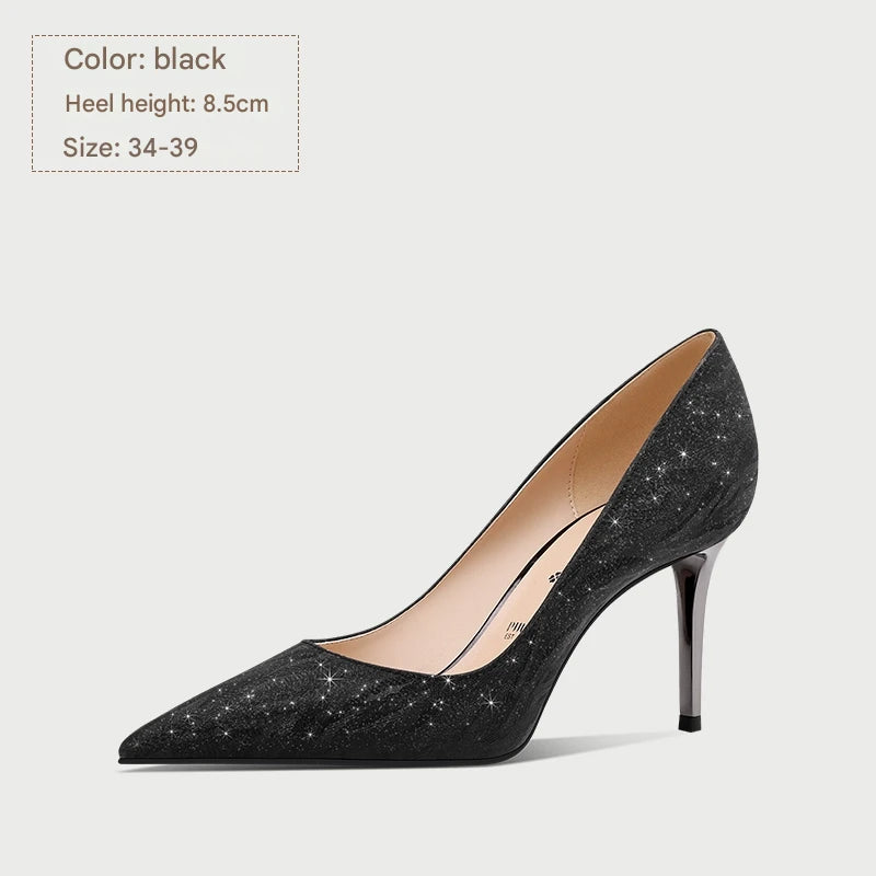 PJJUU exquisite black high heels - IDEAL.