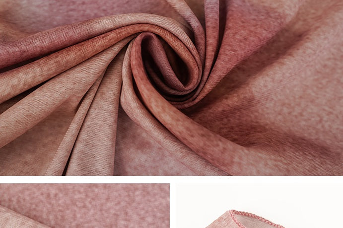 HECO Chinese gradient floral flowing temperament skirt - SWAED.