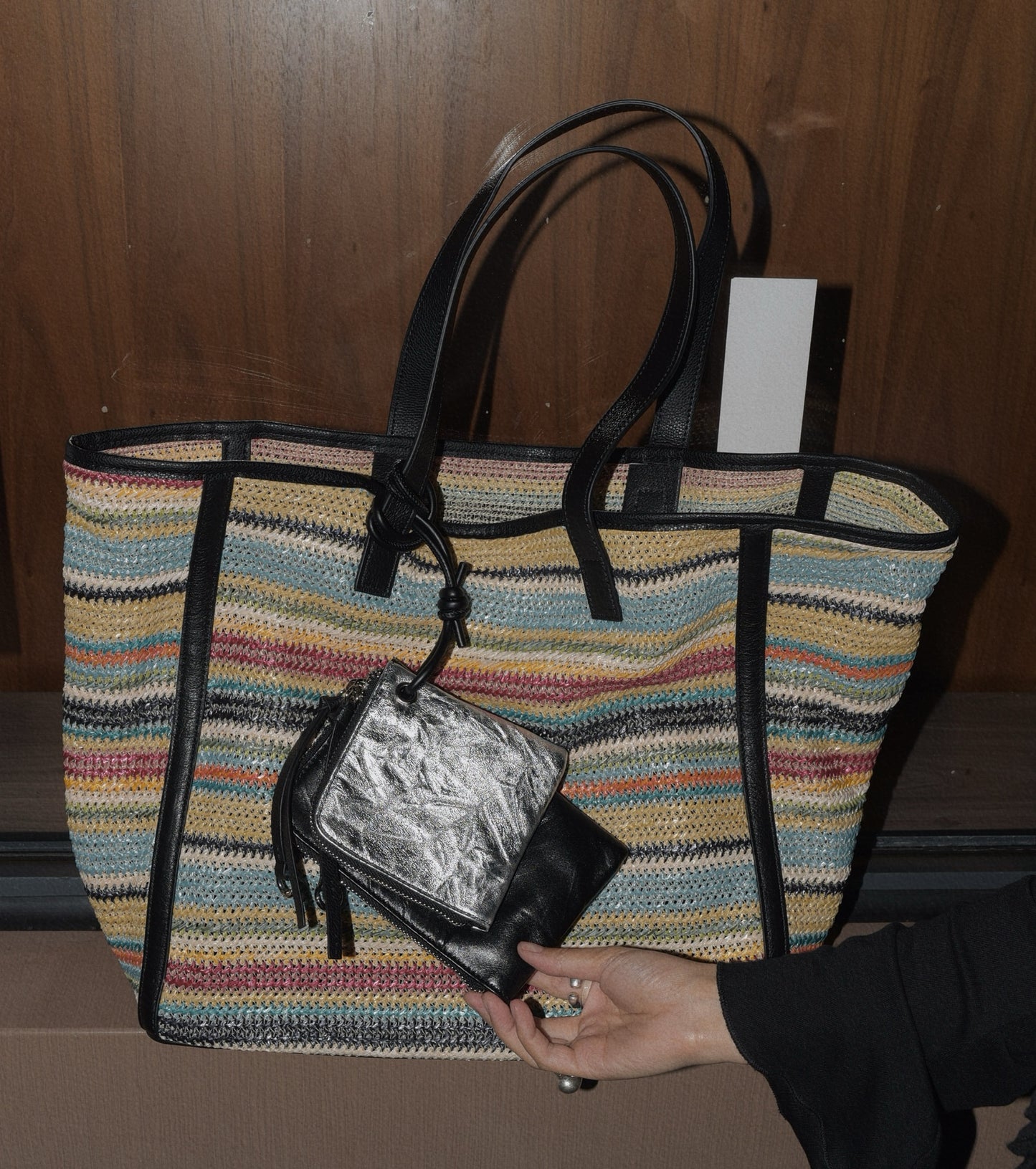 IUBALLET Chic Large Capacity Woven Tote Bag  - HOSEA.