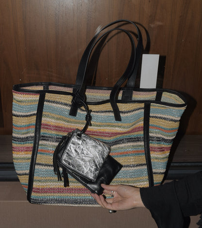 IUBALLET Chic Large Capacity Woven Tote Bag  - HOSEA.