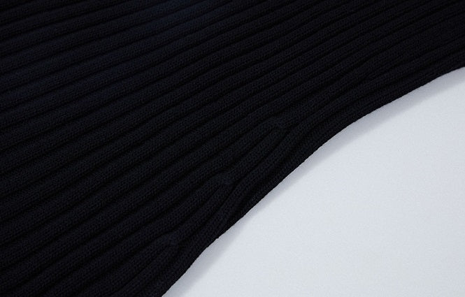 ZHUCHONGYUN sheep wool knitted tassel black textured skirt-NUNA.