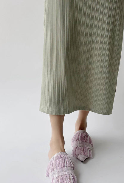 B-FEI pointed toe flat half slippers-SHEVY.