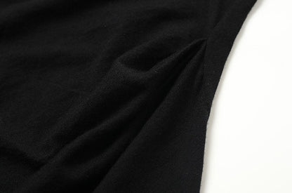 ZHUCHONGYUN  black sheep wool slim long knitted dress--SIMI.