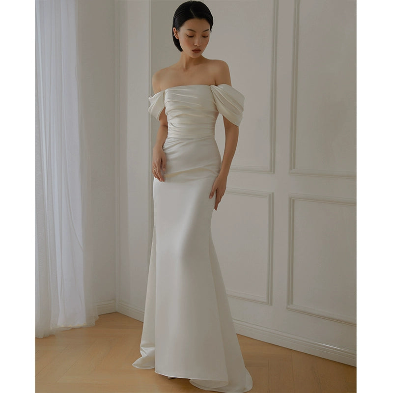 GOUDIN female elegant evening light luxury dress-KILO.