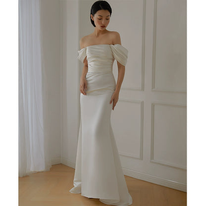 GOUDIN female elegant evening light luxury dress-KILO.