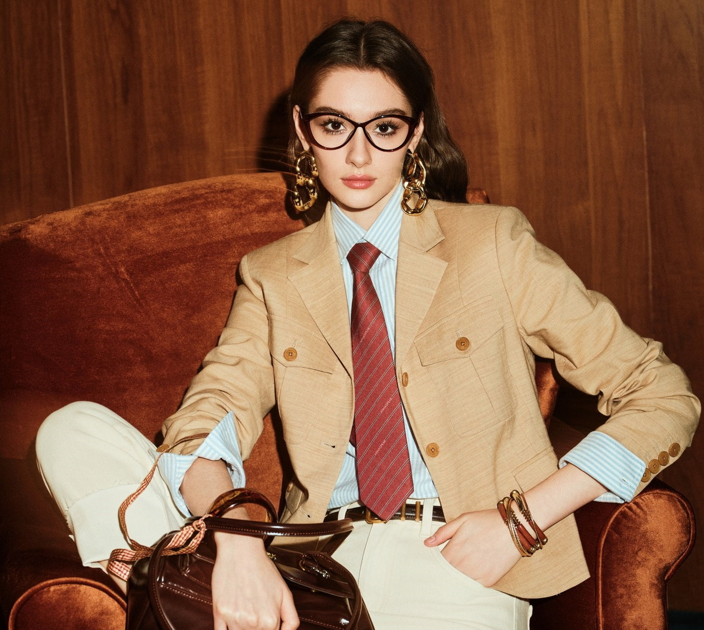 ANNASPEAK linen old money style suit-HOSE.