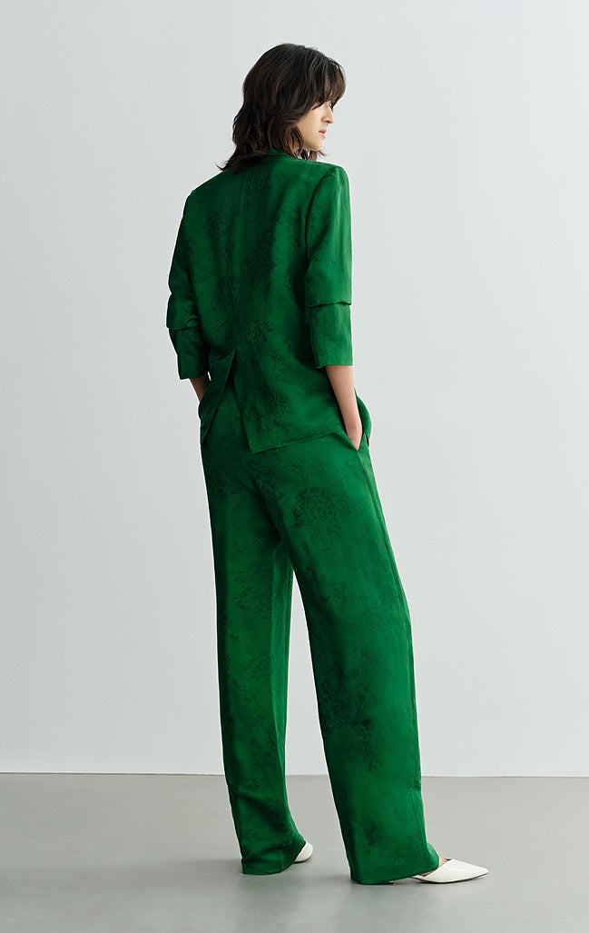 COMME MOI Lv Yan Designer Spring Women's Double-Breasted Suit &Suspender - AUTUMN.