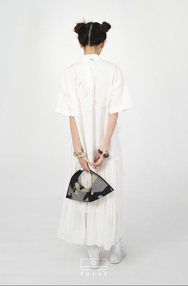 TUYUE Sustainable Silk Velvet Moon Tochbag - BRIAN.