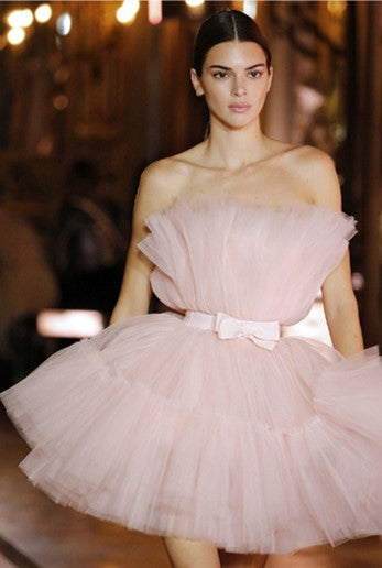 DOLLY Elegant Sleeveless Off Shoulder Chest Wrap Midi Princess Dress-JANEY