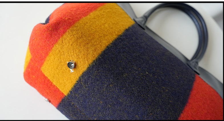 IUBALLET Large Capacity Commuter Multicolored Tote Bag - FOLLOW.