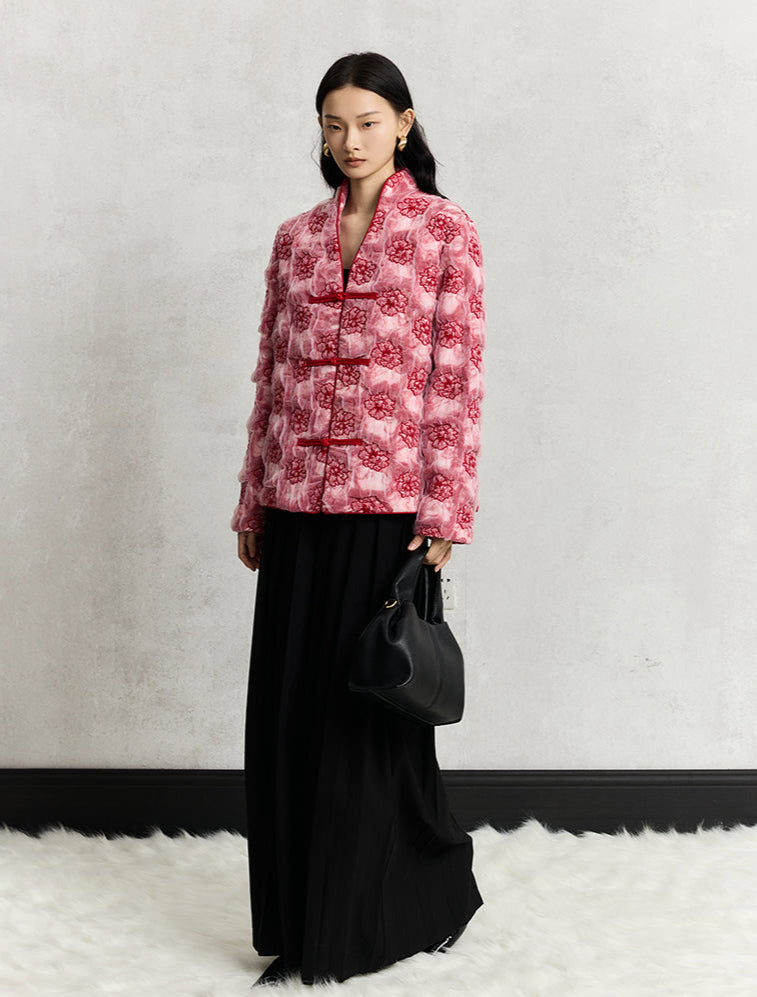 HECO embroidery mesh cardigan long sleeve jacket women - man.