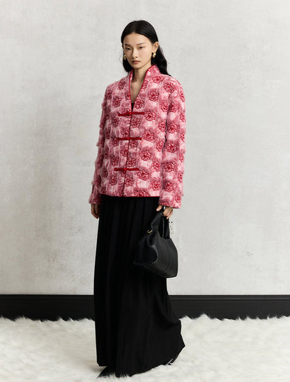 HECO embroidery mesh cardigan long sleeve jacket women - man.