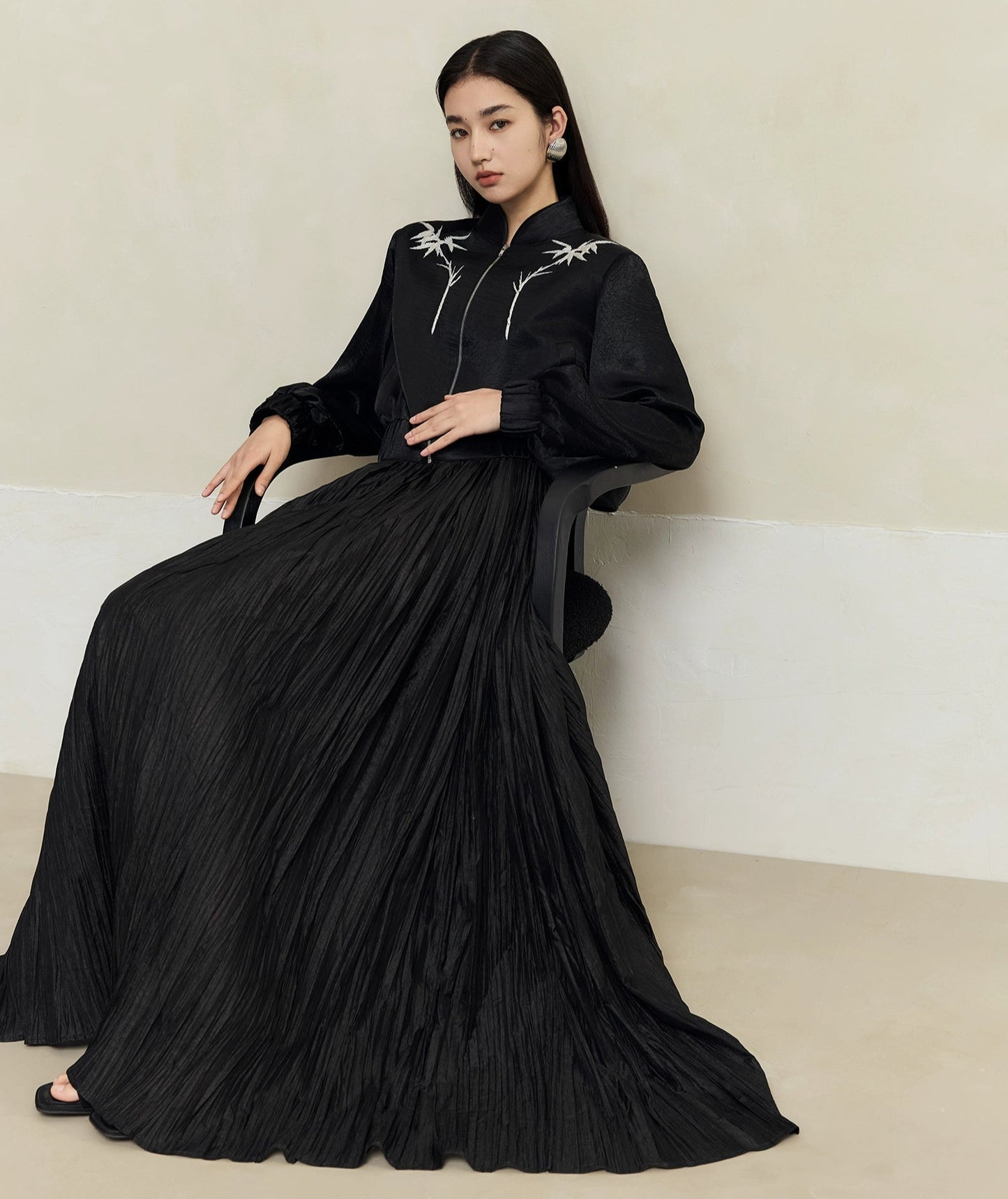 HECO 100% Acetate Long Sleeve Jacket Women - kyle.