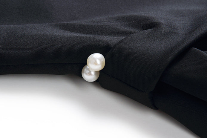 DOLLY Elegant Retro Style Crew Neck Sleeveless Slim Fit High Waist Dinner Dress-KIRSTEN