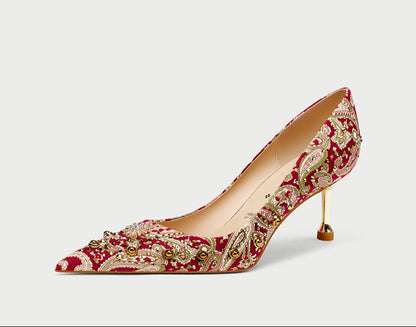 pjjuu Hexiu Wedding Dress Two Wear High Heels - EVERYTHING