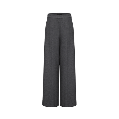 ATELIER MISS LU Sheep Wool Blend Wide-Leg Suit Pants - ISAN