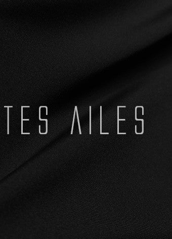 LE VENT&TES AILES Luxury Elegant High-End Hand-Beaded 3d black Dress - VERA