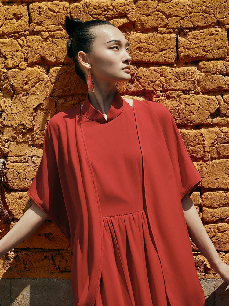 HECO Chinese Slightly Transparent Flowing Shawl Outer Jacket Fairy cape top - TRUST.