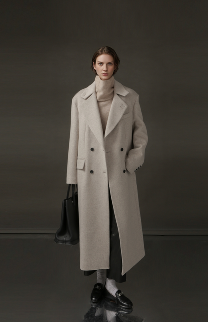 PIAOIN Niche Designer High-End Korean Mid-Length Coat-KATE