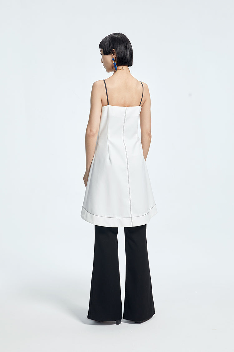 TINY IN bra embellished slip cinched waist slim small sexy dress - CIA