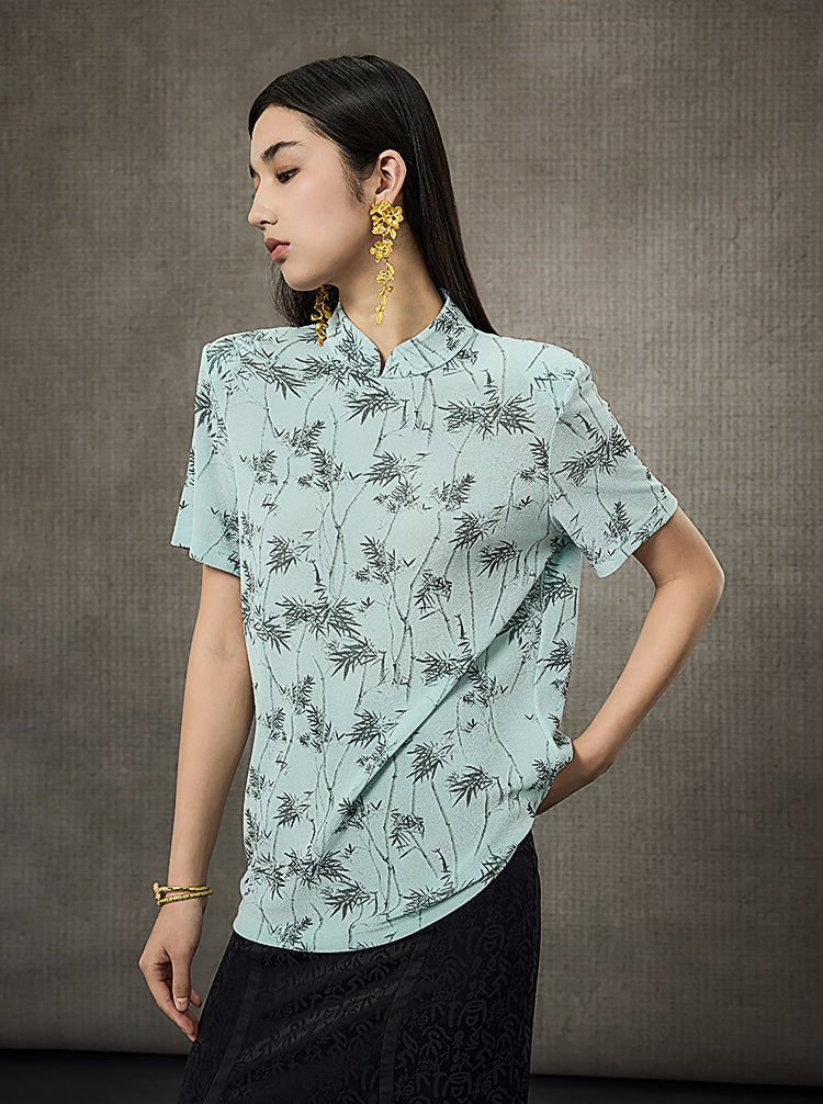 HECO Drop Neck Knitted Short Sleeve T-shirt - James.