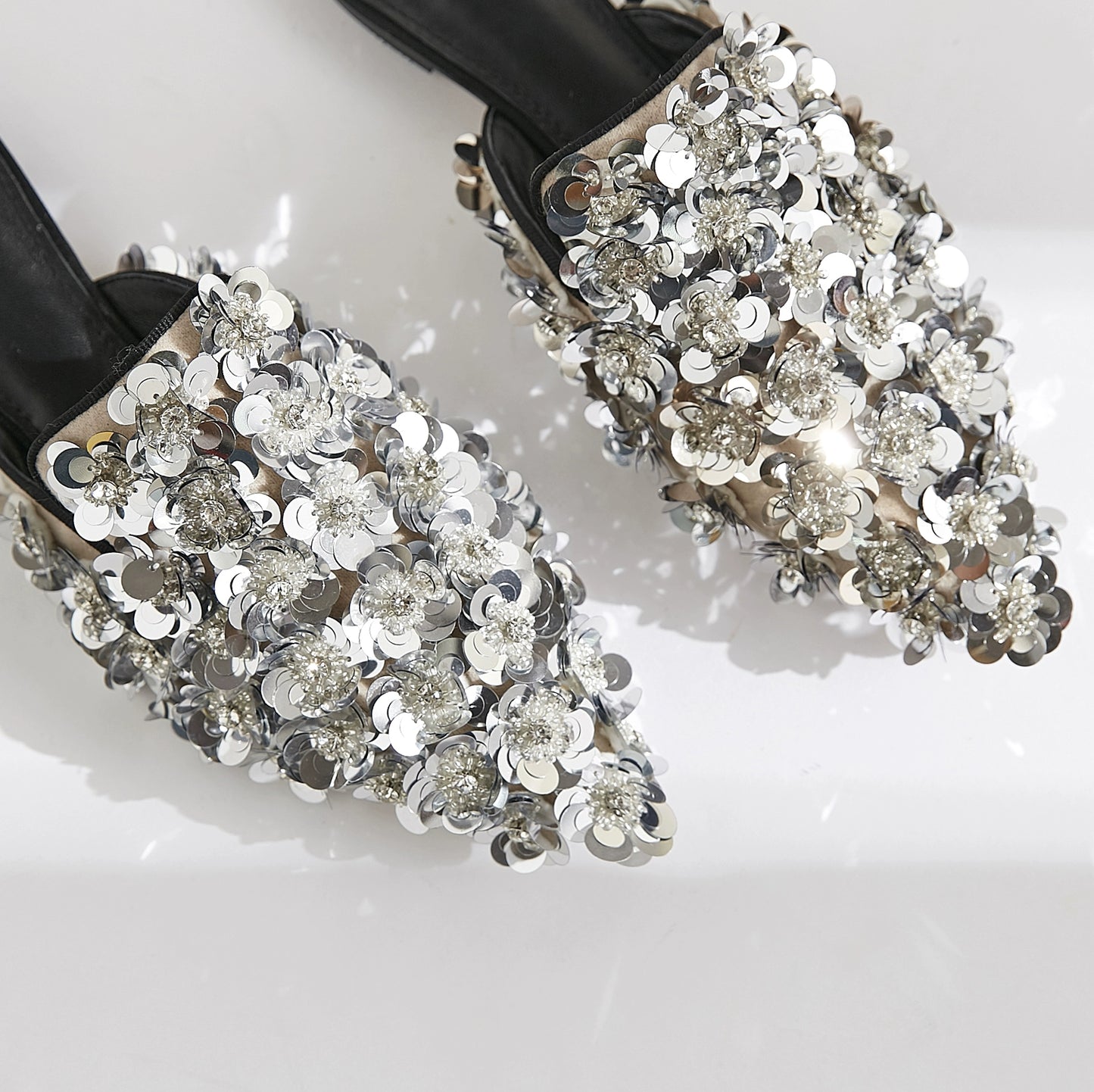 B-FEI rhinestone women's shoes glitter slippers-POOT.