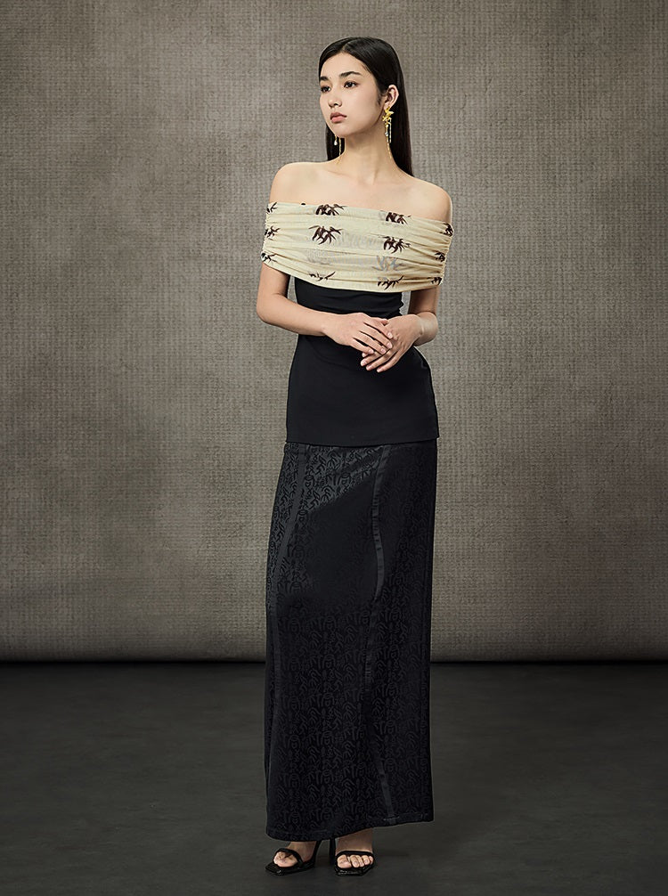 HECO Summer Sleeveless Ruched Bardot Top - LEARN.