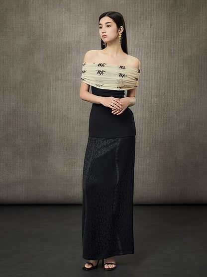 HECO Summer Sleeveless Ruched Bardot Top - LEARN.