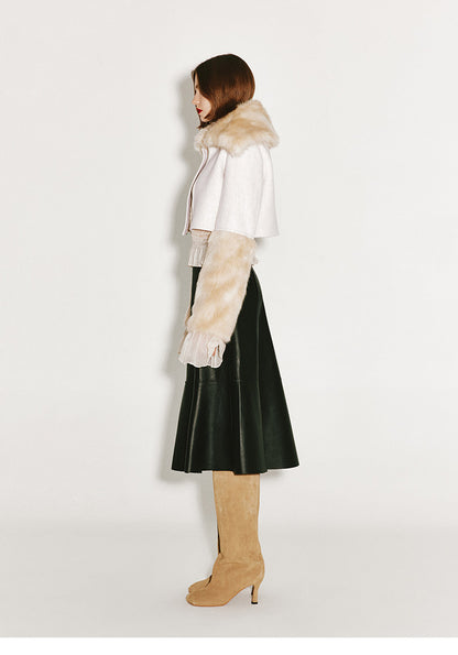 ATELIER MISS LU Pressed Pleated Soft Tulle Stretch Top - DIVINE