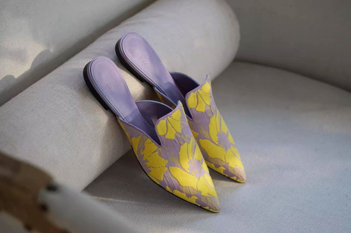 B-FEI handmade flower single shoe sandals-RAJI.