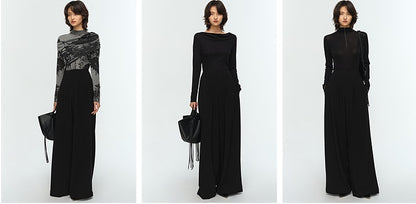 COMME MOI Lu Yan Designer's new commuter acetic high-waisted double-pleated wide-leg pants - MARD.
