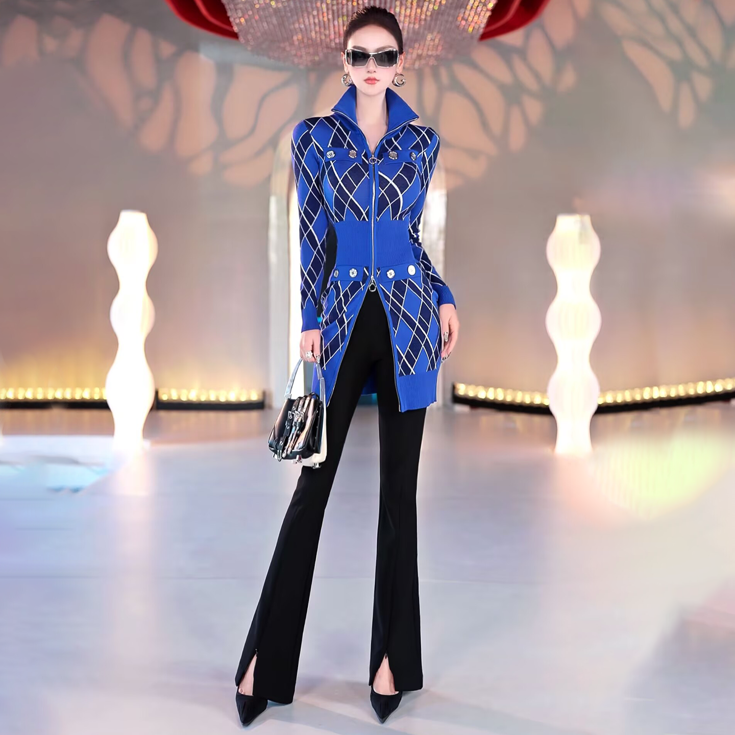 VJE Knitted Zipper Hip Skirt Casual Dress - DURI.