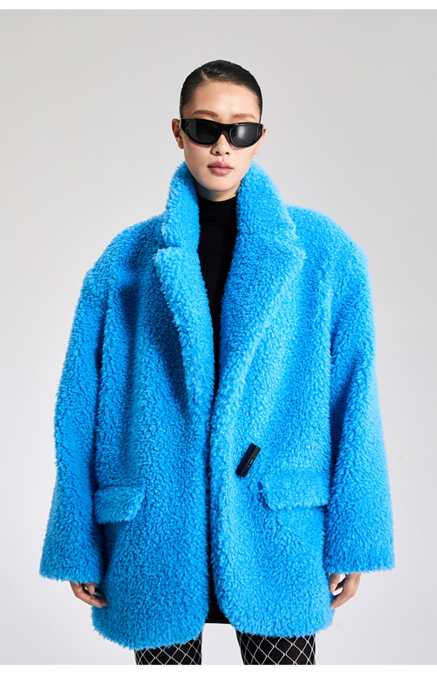 LEDI W autumn winter blue coat - Piooe