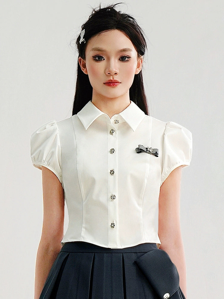 CHECOCRE Stubble Sweet Cool Girly Suit Dark Gray Pleated Skirt - ELEVATOR