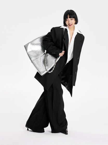 TINY IN Padded Wide Shoulder Cuffs women's Coat-POXY.